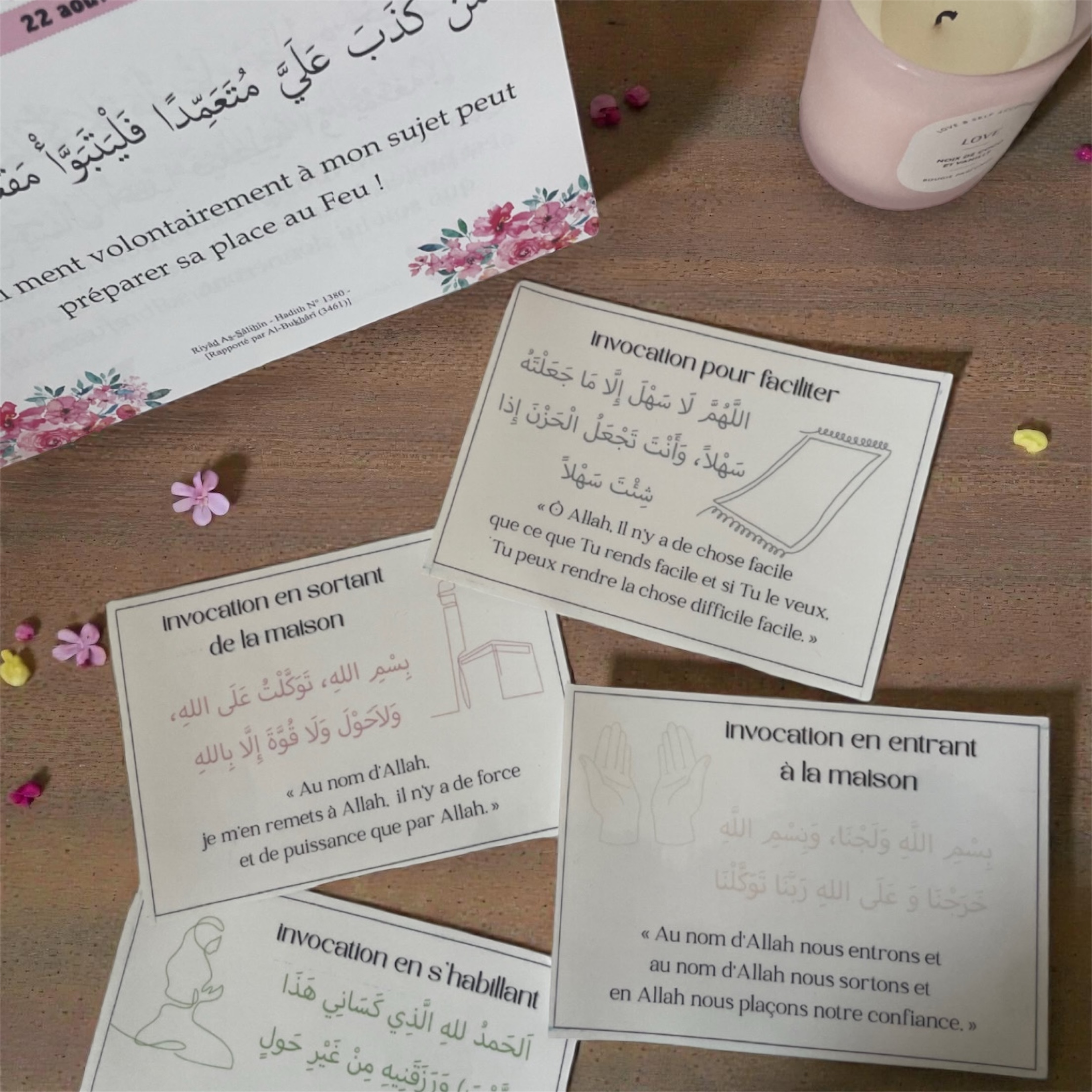 4 stickers du'a